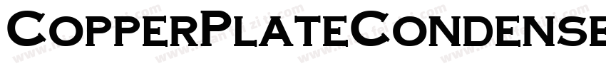 CopperPlateCondensed Bold字体转换